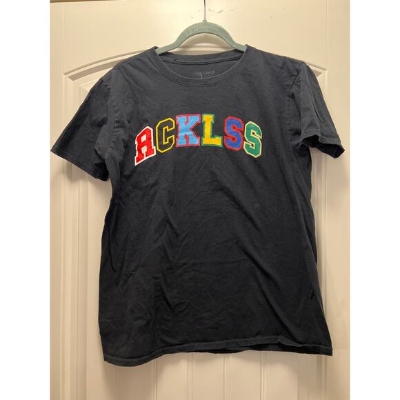 RCKLSS Men’s Crew Neck Short Sleeve Pullover Lightweight‎ T Shirt Size L Black - Picture 1 of 3